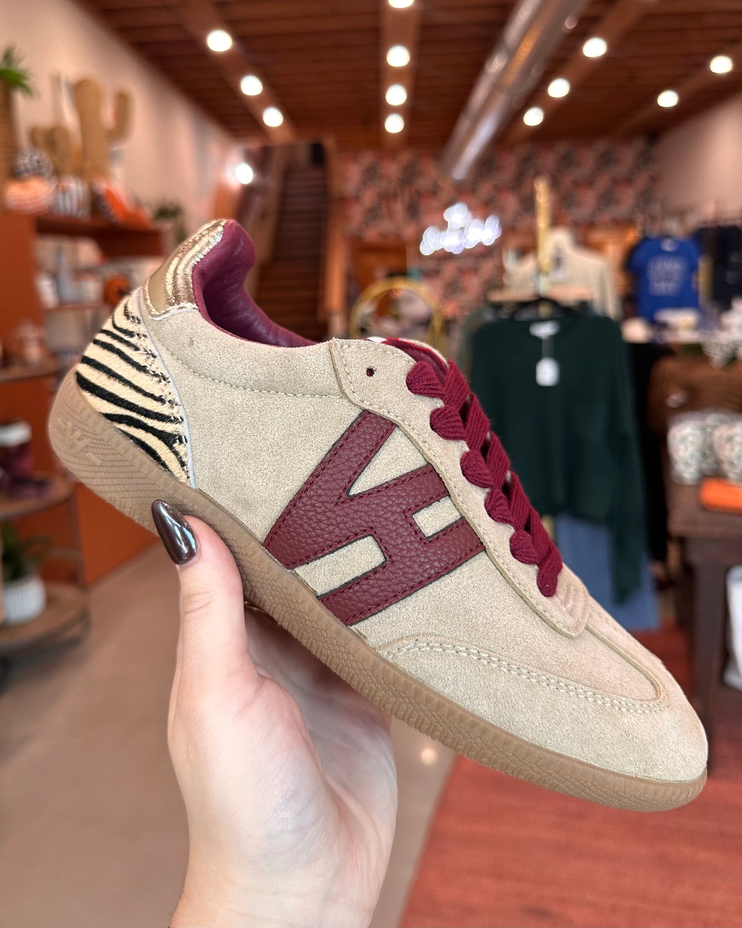 Maroon Tiger Dreamer 5 Sneaker