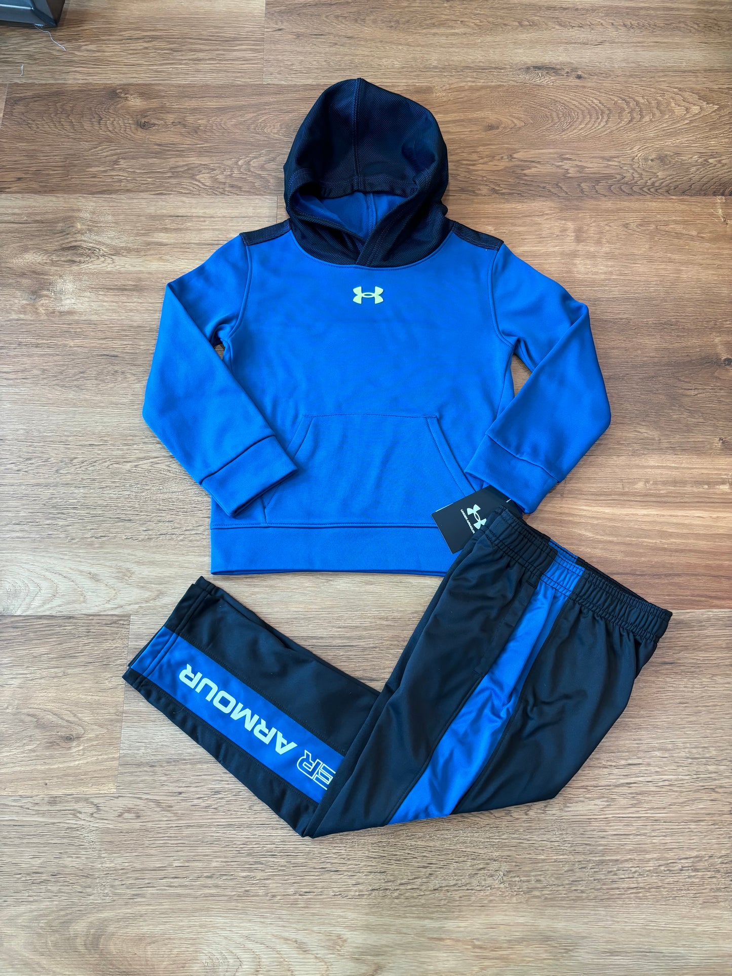 Tech Blue Overlay Hoodie - The Swanky Shack