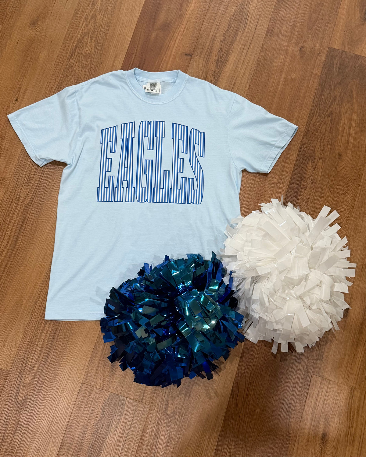 EAGLES Royal Blue Stripes Chambray Tee