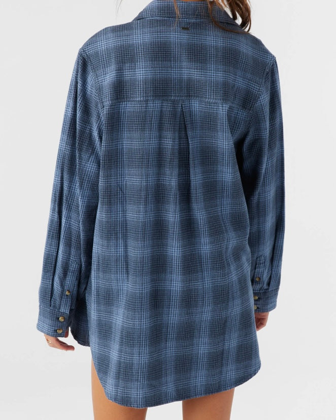 Travys Oversized Flannel Shirt - The Swanky Shack