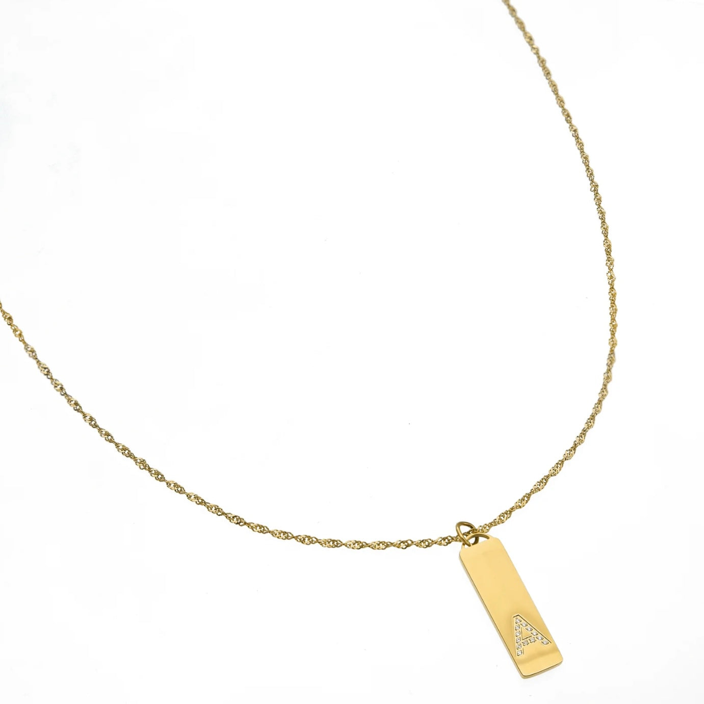 Initial Bar Necklace