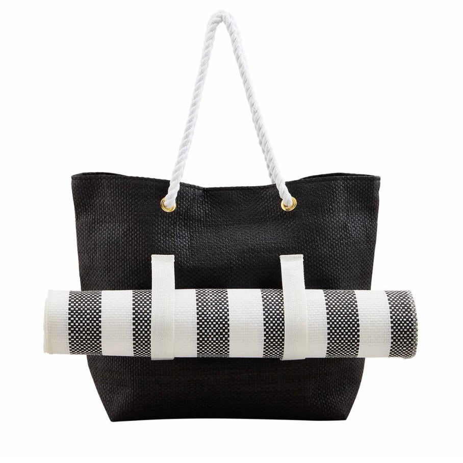 Black Mat Tote Set