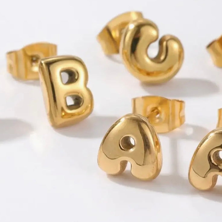 Bubble Letter Earring