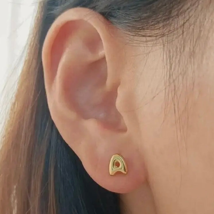 Bubble Letter Earring