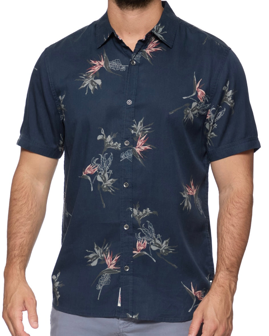 Charleston Tropical Flower Shirt - The Swanky Shack