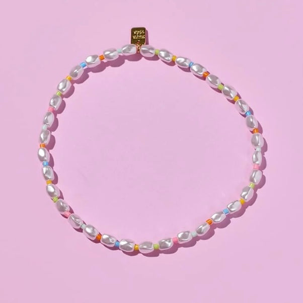 Rainbow Pearl Anklet
