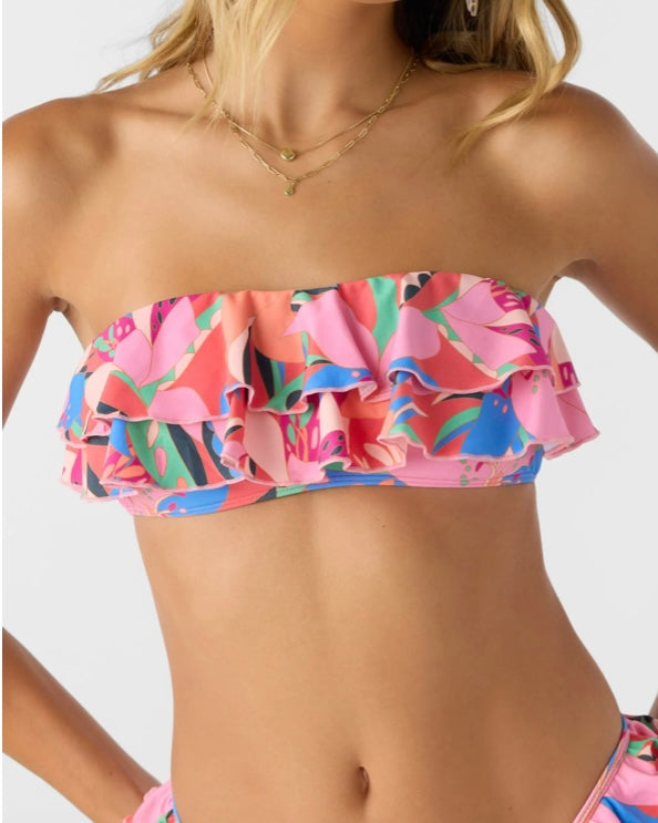 Cabana Floral Bandeau Top