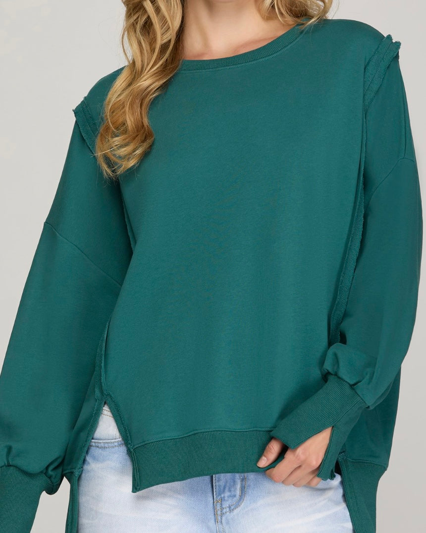 Venice Sweatshirt-Peacock