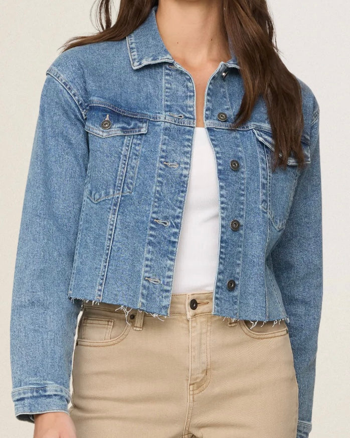 Sidney Cropped Denim Jacket