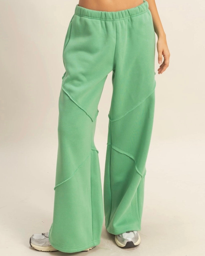 Kelsey Green Relaxed Fit Pants