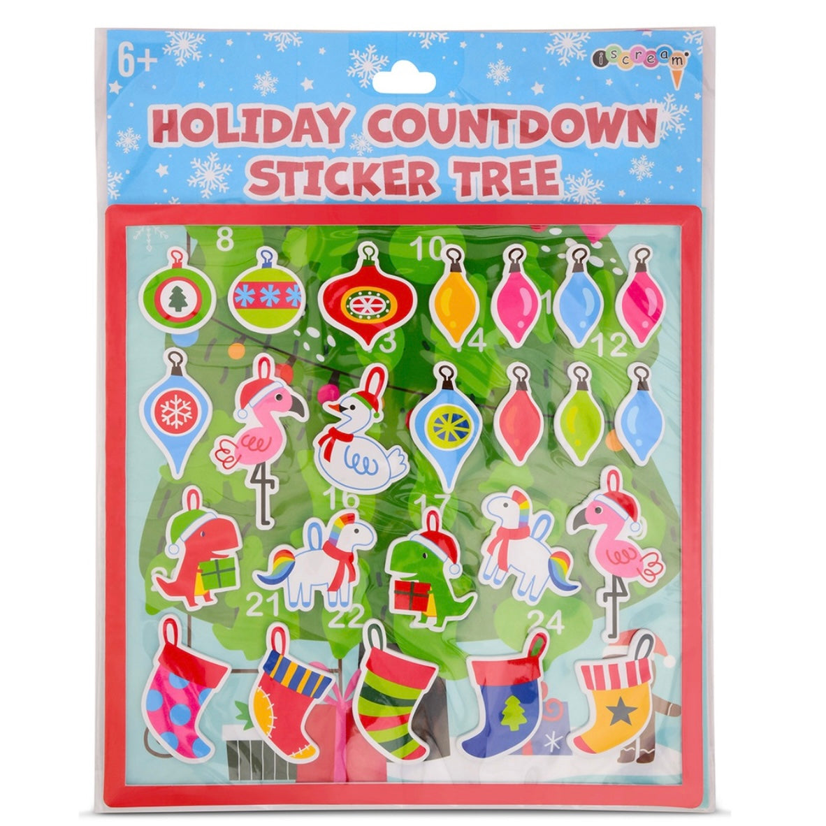Holiday Countdown Sticker Tree