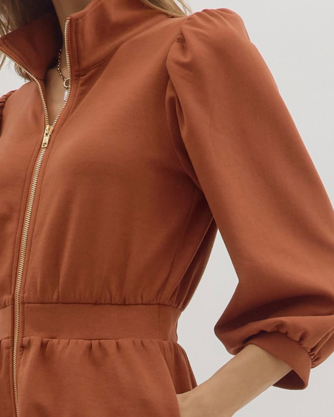 Courtney Rust Zip Dress