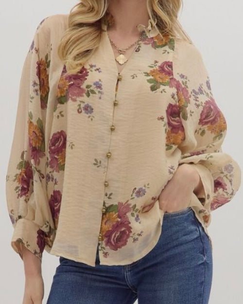 Fancy Floral Blouse