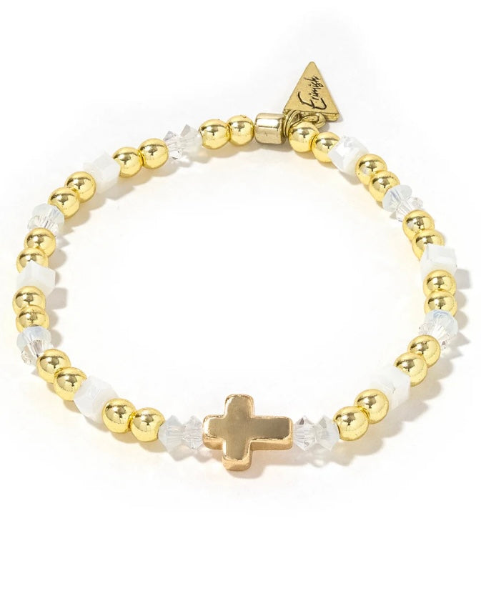 Gold Cross Bracelet