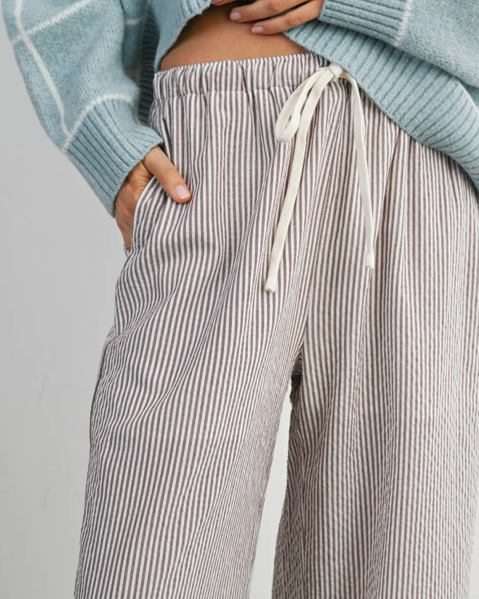Brown Stripe Pant