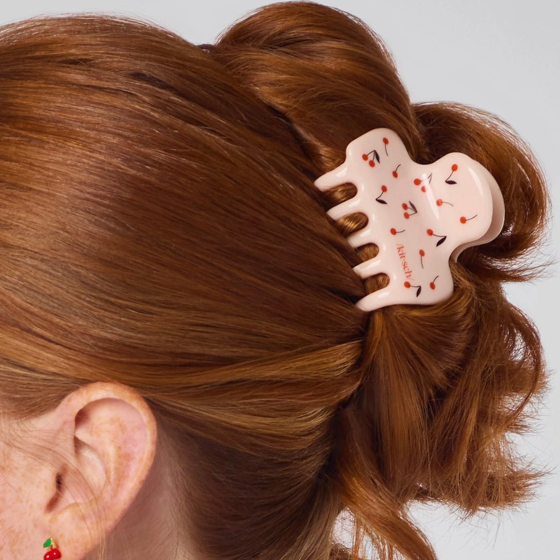 Cherry Print Cloud Clip