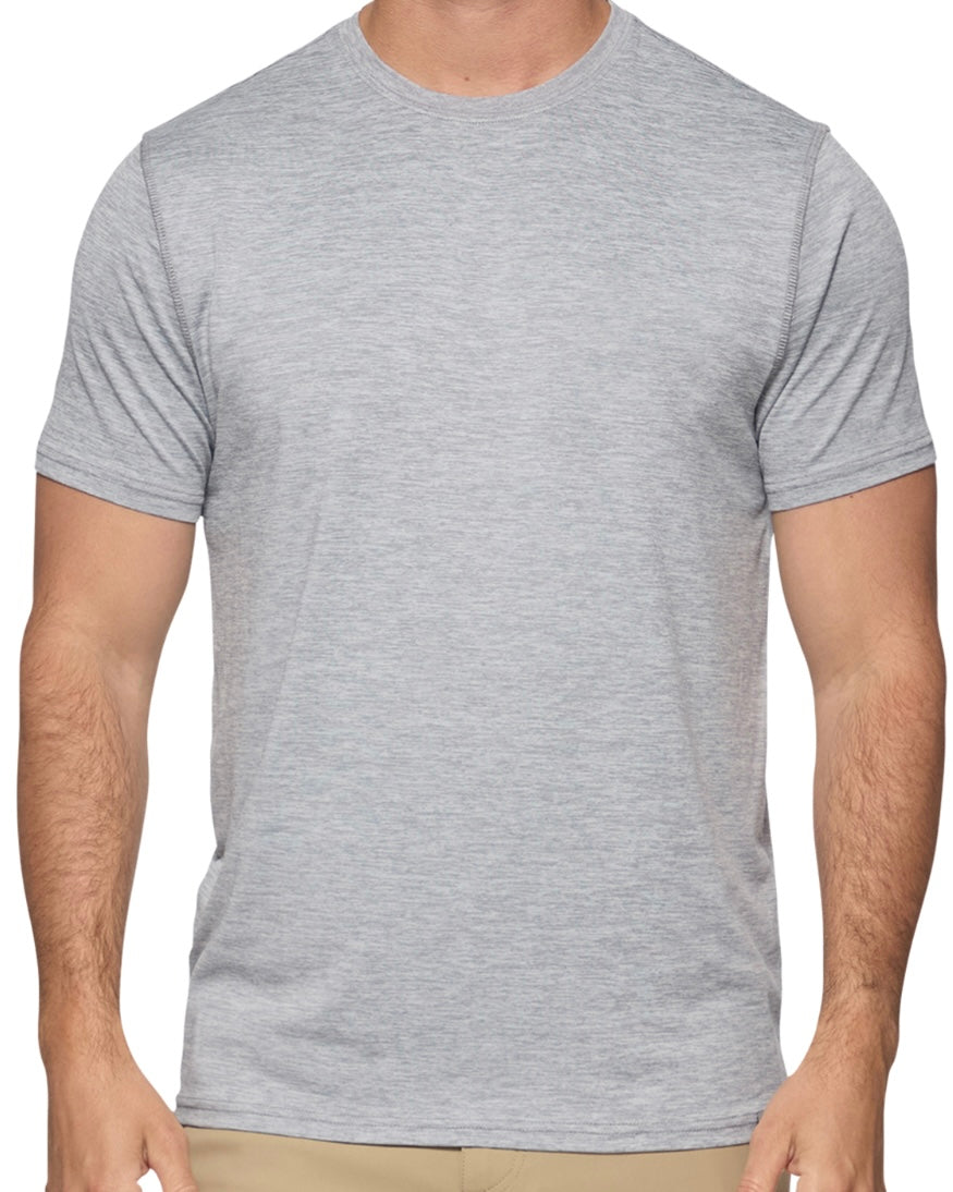 Heather Gray Performance Tee - The Swanky Shack