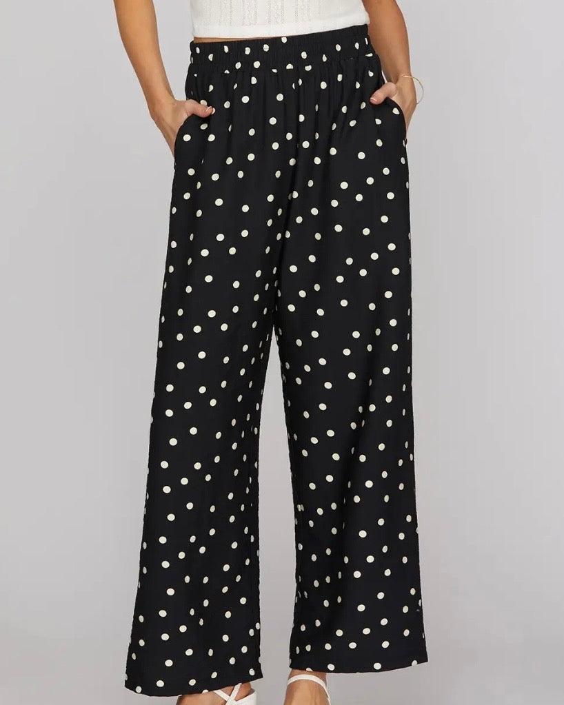 Black Polka Dot Pant - The Swanky Shack