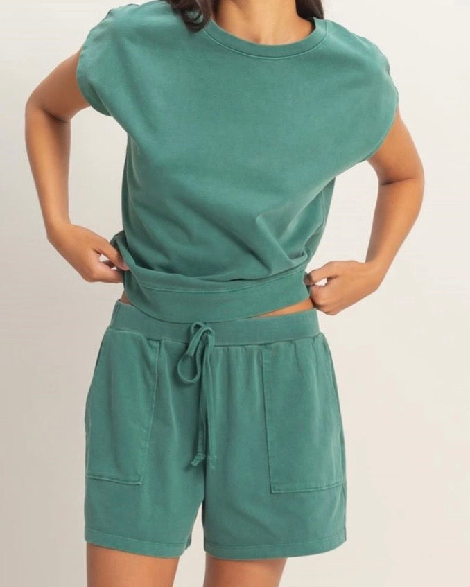 Green Short Set - The Swanky Shack