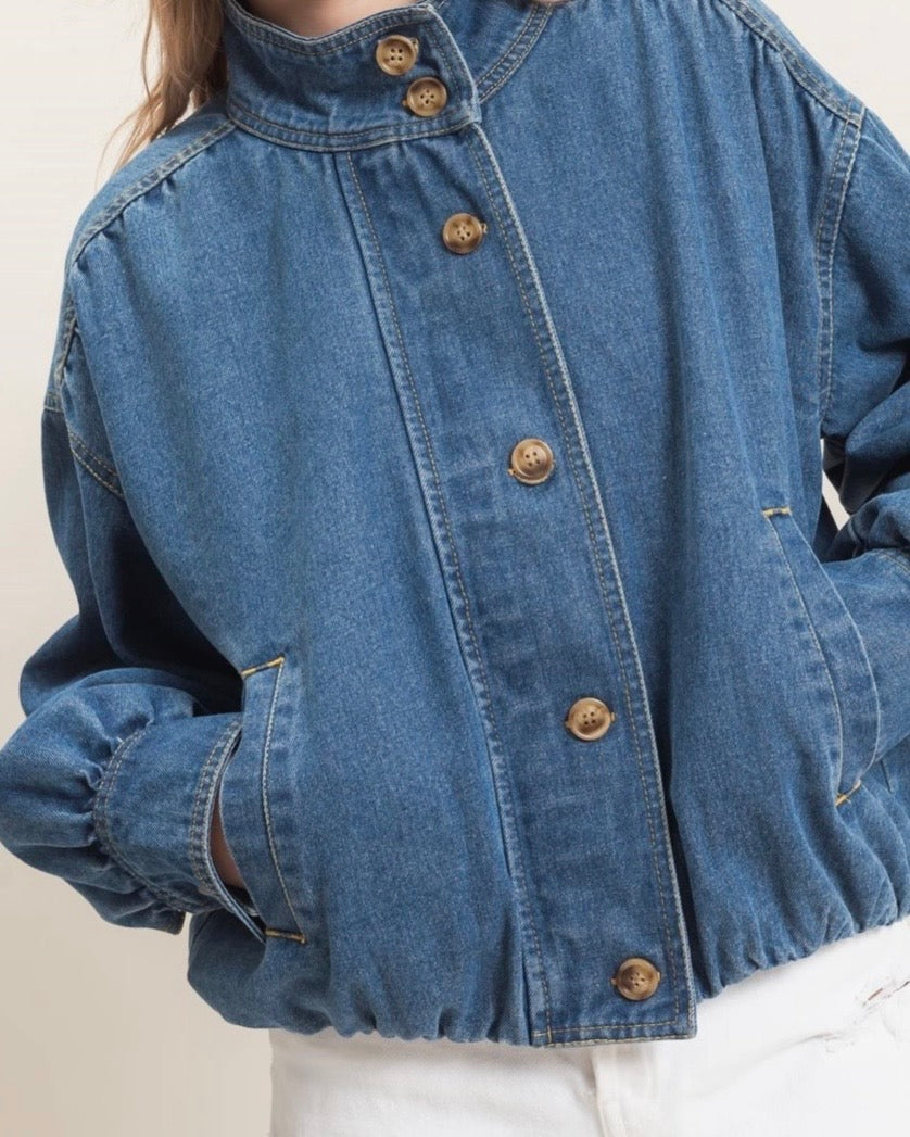 Denim Bomber Jacket