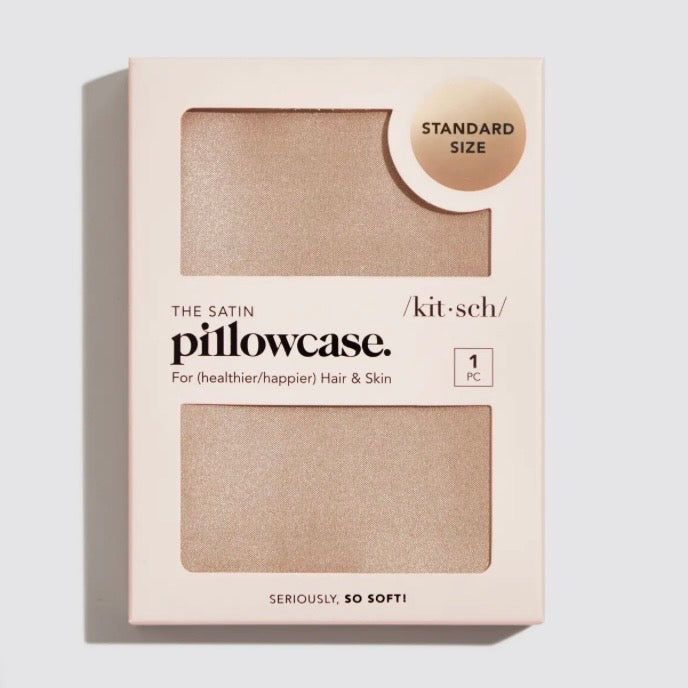 Standard Size Satin Champagne Pillowcase