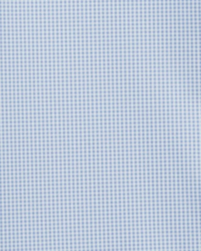Light Blue Gingham Journey Performance Shirt