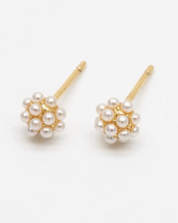 Lettie Pearl Cluster Stud - The Swanky Shack