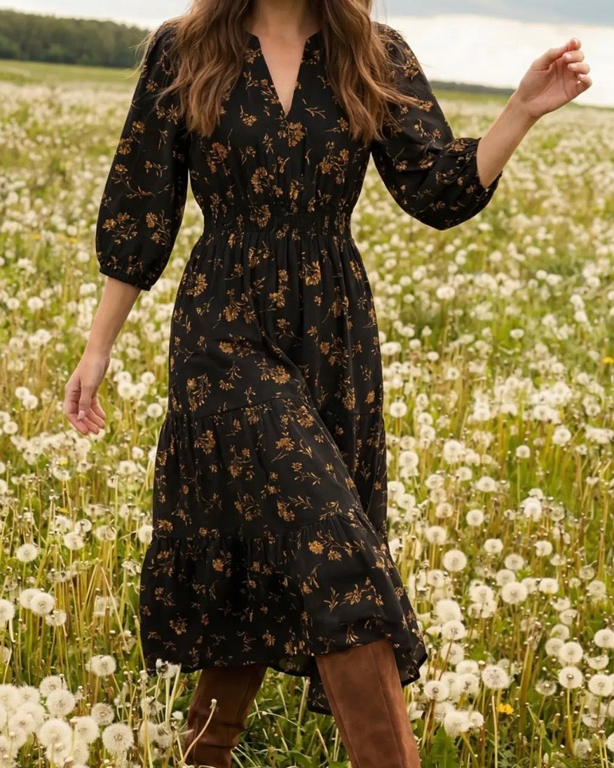 Floral Fields Dress - The Swanky Shack