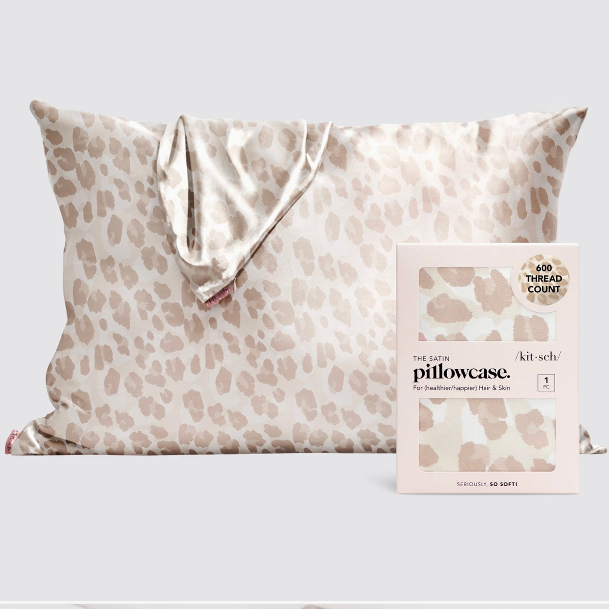Standard Size Satin Leo Pillowcase