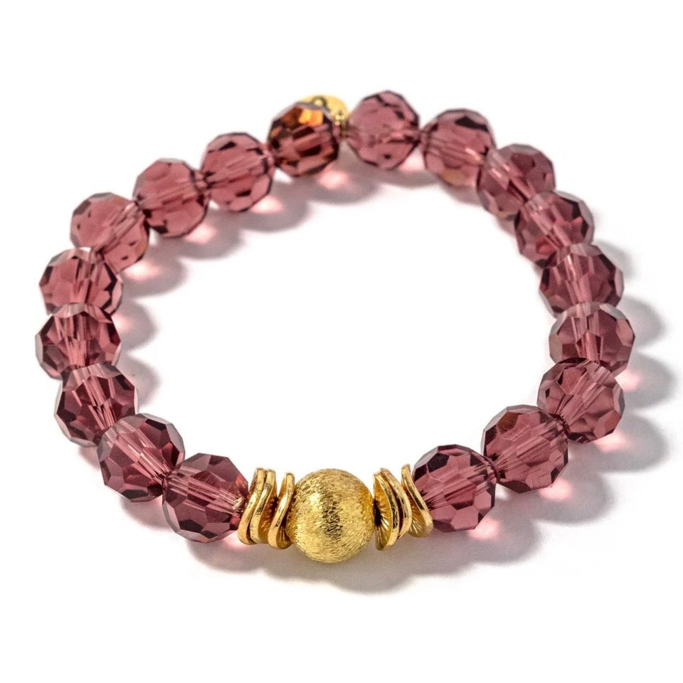 Cecilia Dusty Rose Bracelet - The Swanky Shack