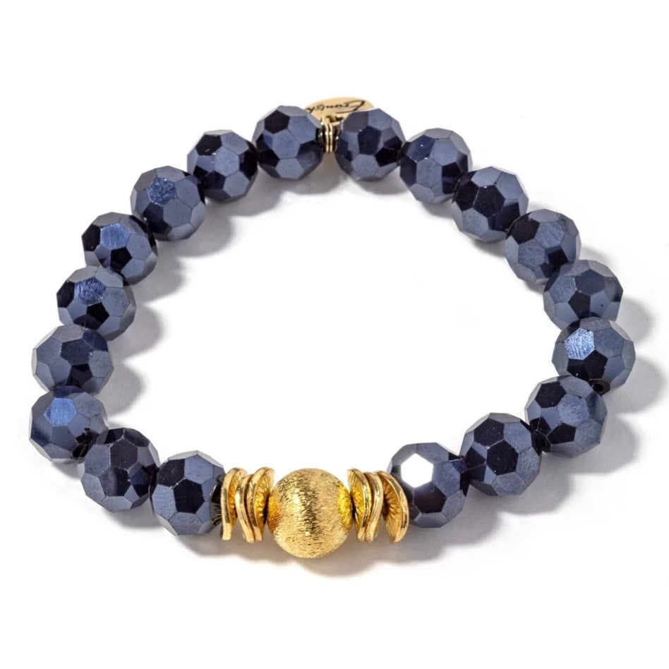 Cecilia Navy Bracelet - The Swanky Shack