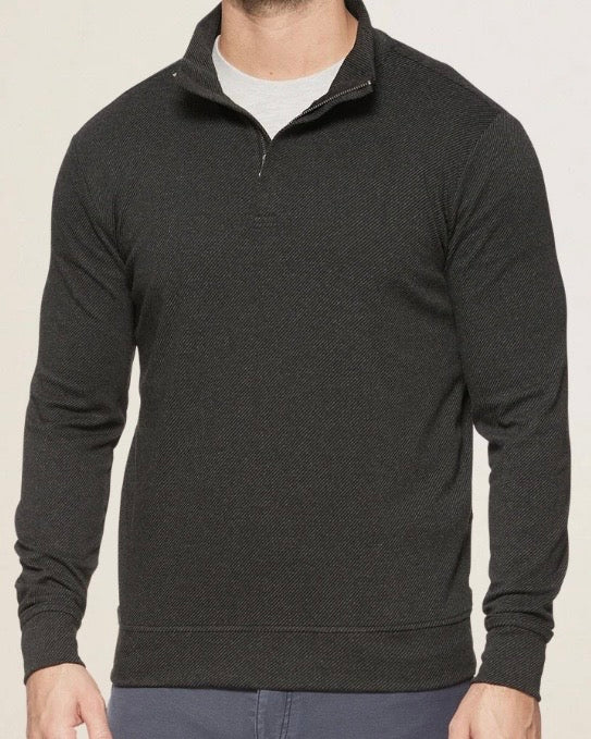 Hero Charcoal 1/4 Zip Mock Neck