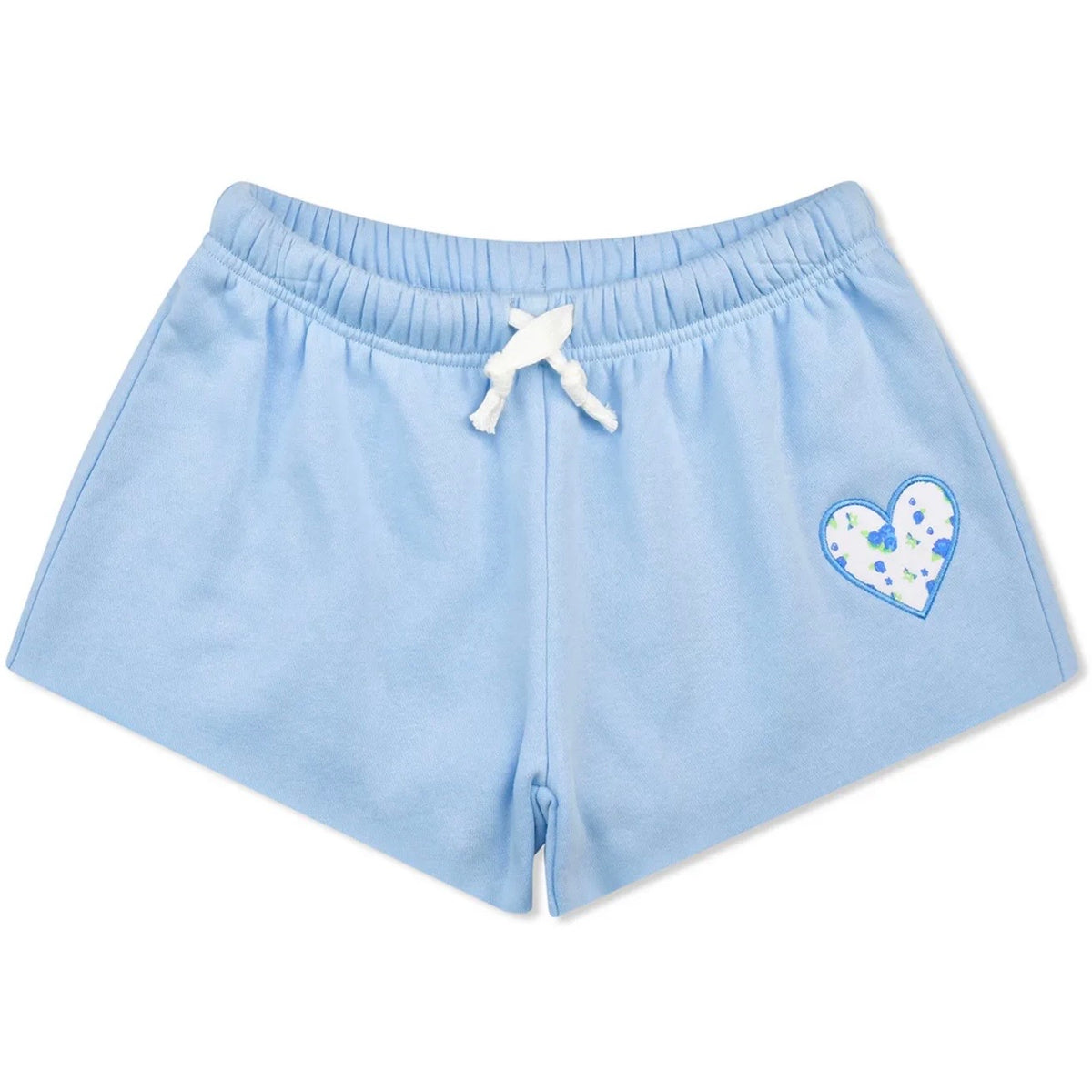 Girls Floral Heart Sweat Shorts - The Swanky Shack