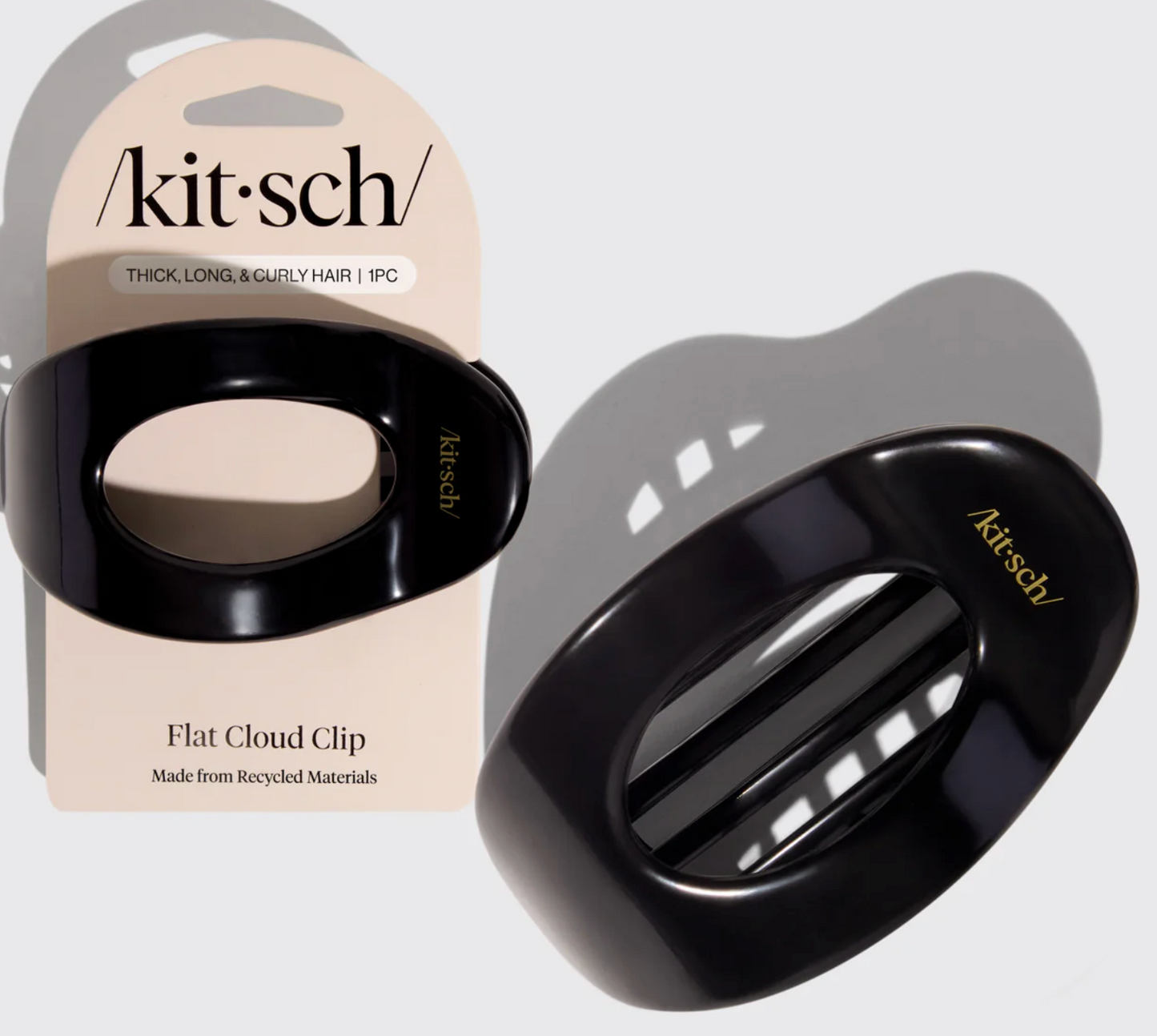 Large Black Flat Cloud Clip - The Swanky Shack