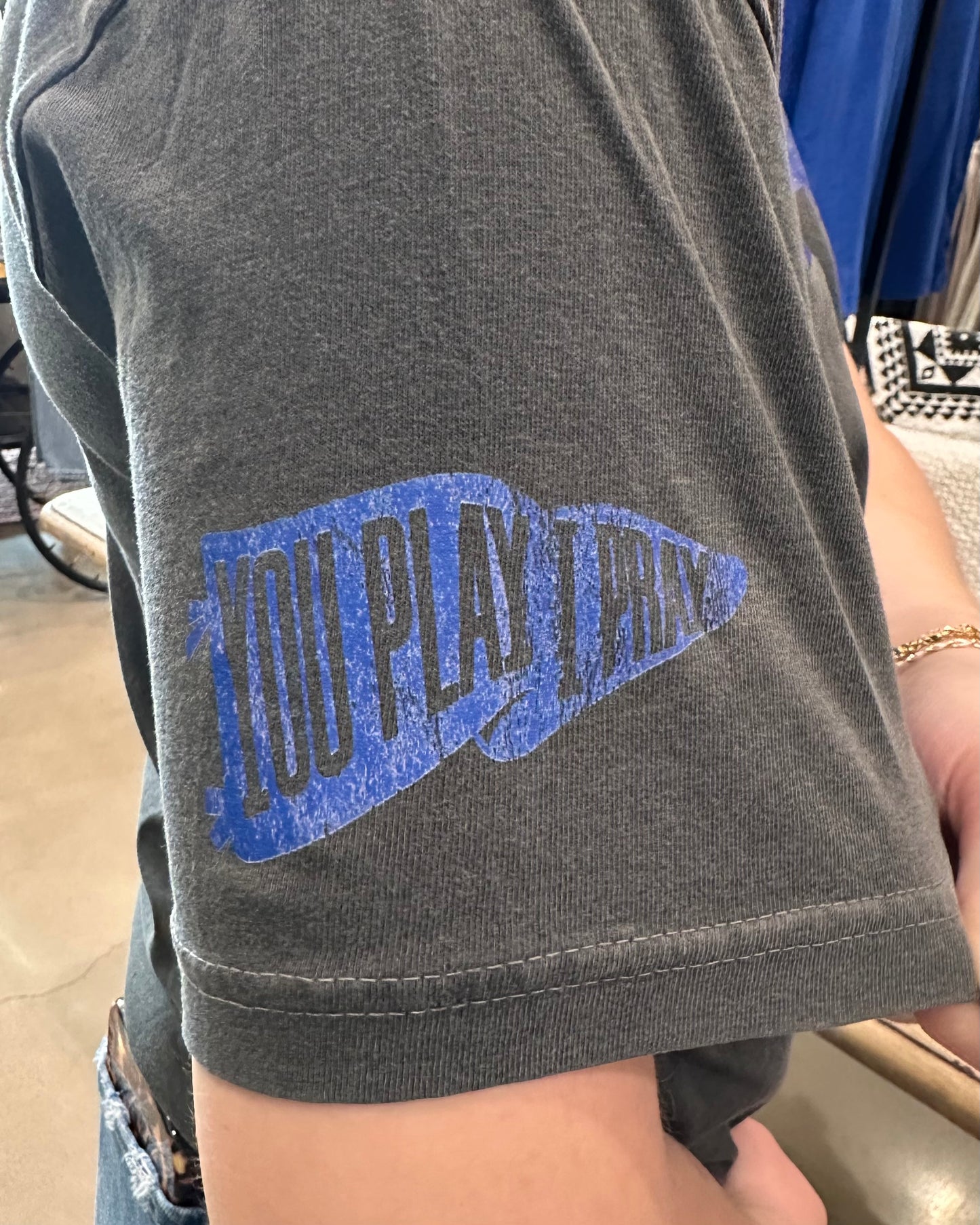 Decatur Blue You Play I Pray Tee