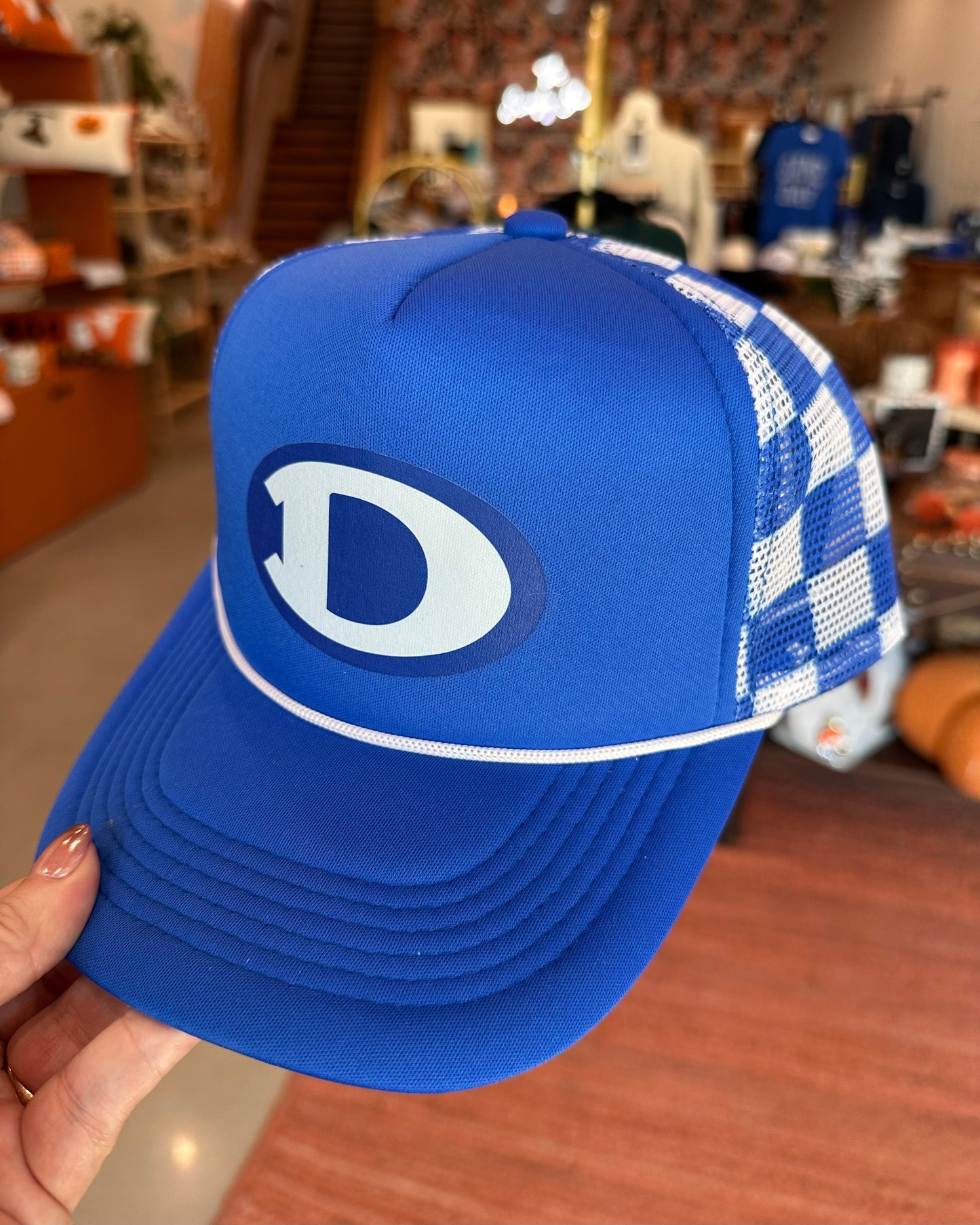 Women’s Decatur Blue Checkered Hat