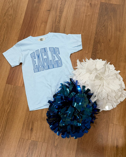 EAGLES Youth Royal Blue Stripes Tee