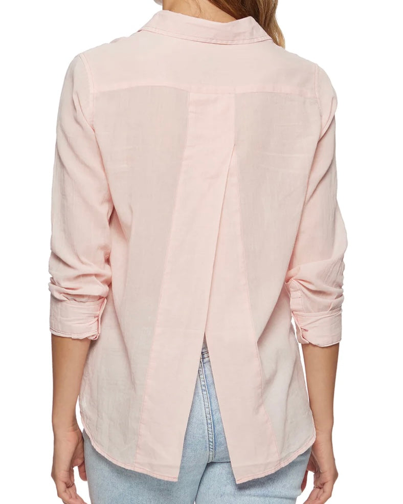 Marne Pink Split Back Shirt