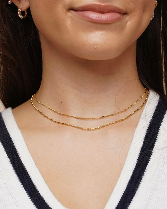 Dainty Layered Sparkle Choker