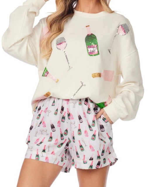 Champagne PJ Shorts