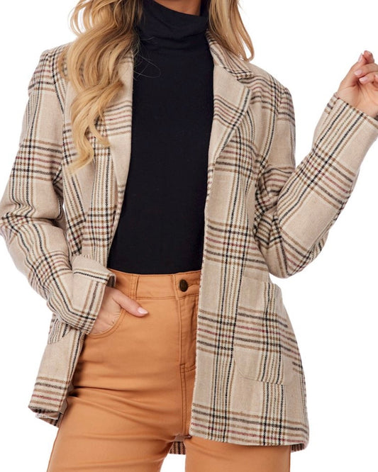 Bynes Plaid Blazer