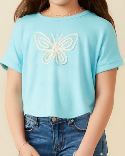 Butterfly Embroidered Tee