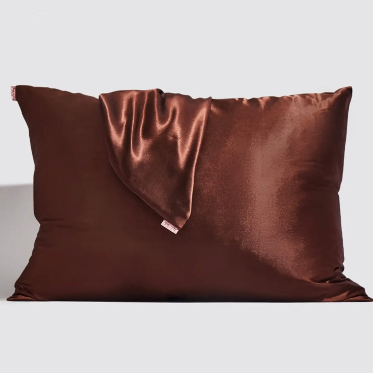 Chocolate Standard Silk Pillowcase