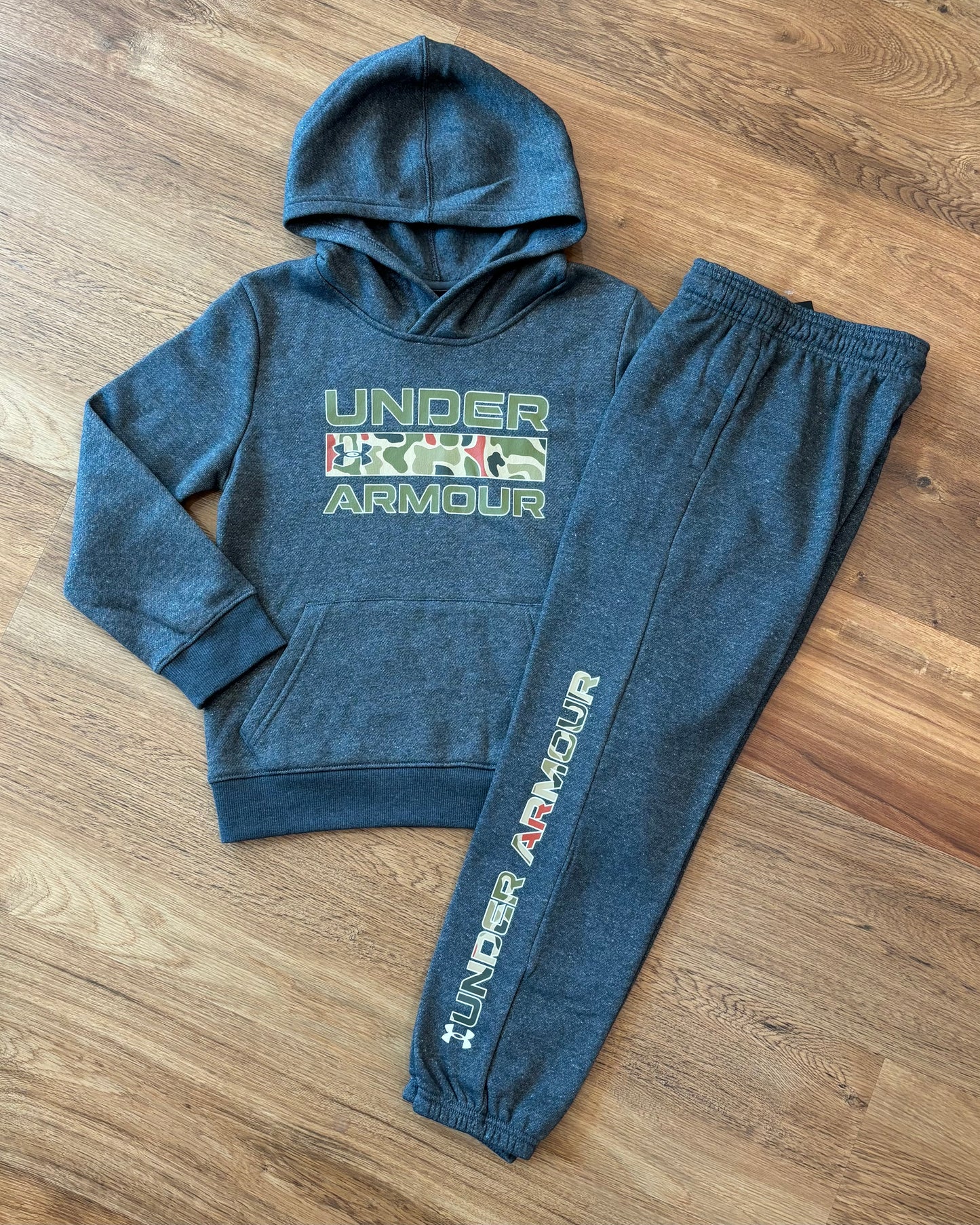 UA Gray Frog-Skin Hoodie