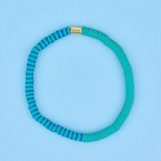 Lagoon Disc Stretch Bracelet