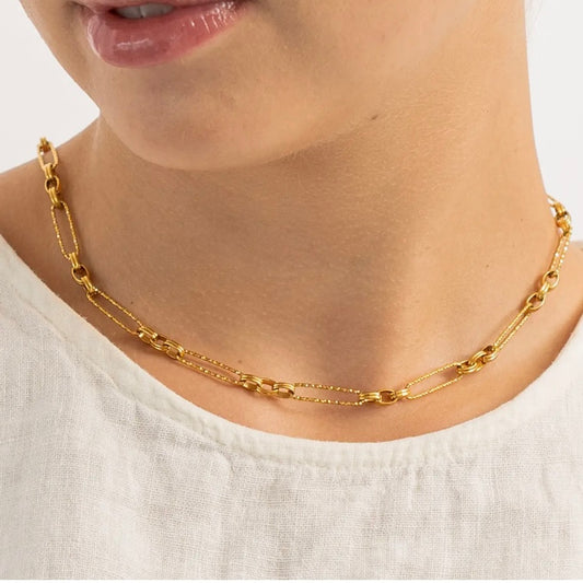 Shiny Paperclip Necklace