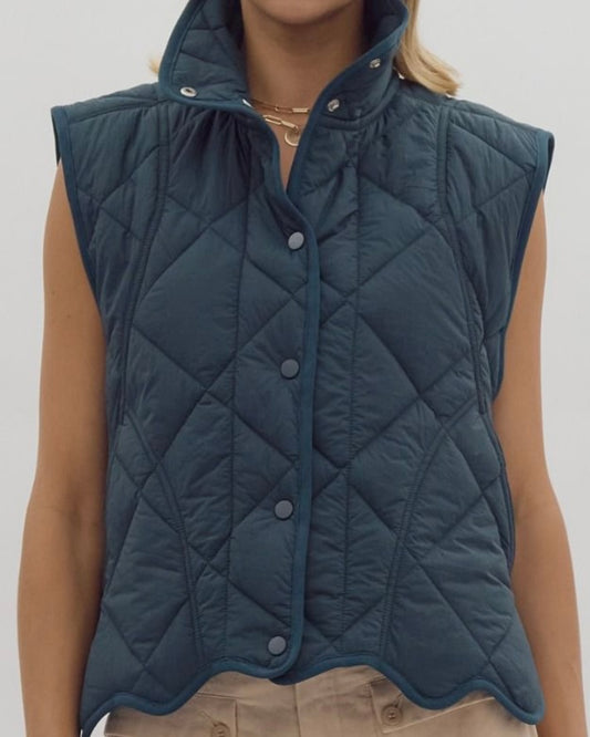 Pine Quilted Vest