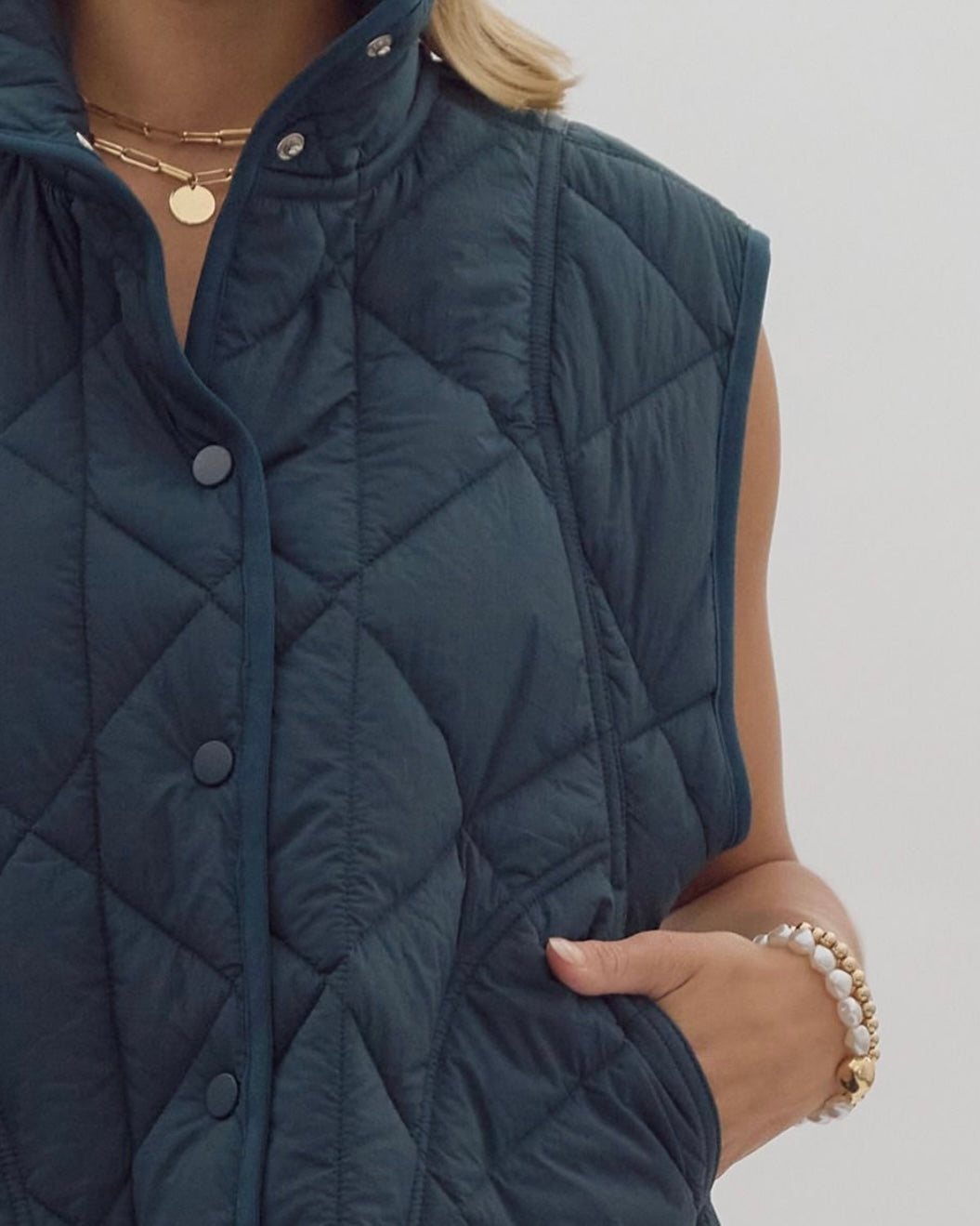 Pine Quilted Vest