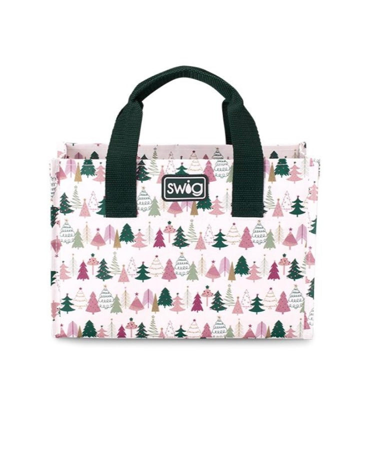 Tinseled Trees Small Reusable Bag