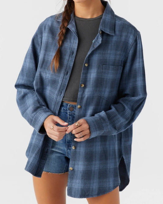 Travys Oversized Flannel Shirt - The Swanky Shack